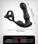 Pipedream Anal Fantasy Elite Slide & Glide Black, system masażu, 19 cm