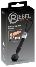 Rebel Heavy Rope Ball - Pasek silikonowy z obciążeniem, czarny 21,5 cm