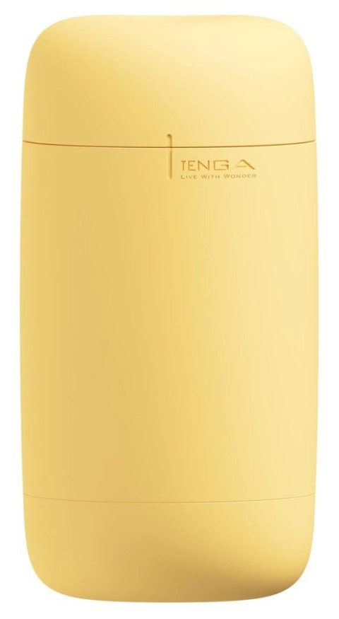 Tenga Puffy Custard Yellow - Miękka Maszyna Intymna, 16,5 cm, żołta