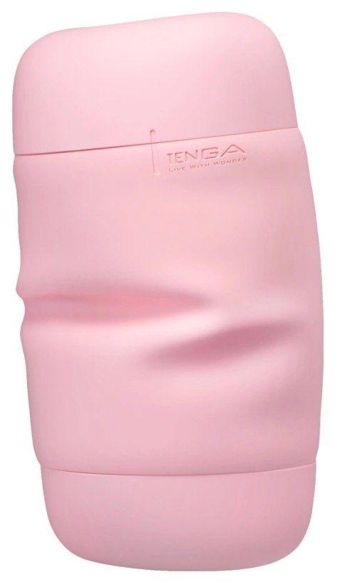 Tenga Puffy Strawberry Pink - miękka maszyna intymna, pastelowy roż