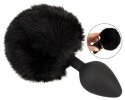 You2Toys Fluffy Tail Black M - anatomiczny model z puszystym ogonem