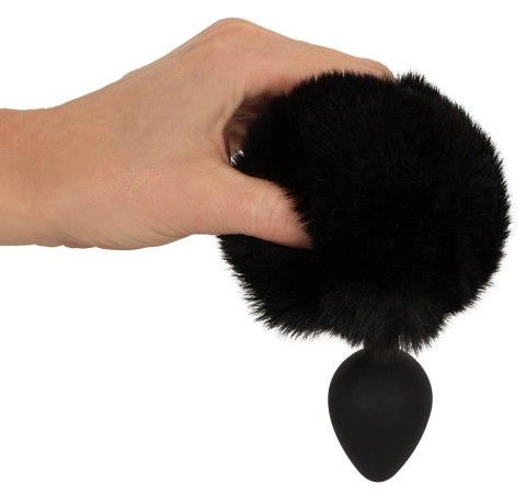 You2Toys Fluffy Tail Black M - anatomiczny model z puszystym ogonem