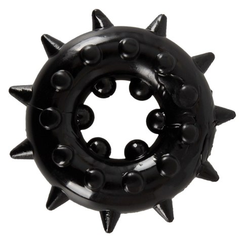 Adventskalender ADV21 czarny pierścień intymny z wypustkami, elastyczny