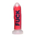 Blush Novelties Dildo Silikonowy Red 18,5 cm z Przyssawką i Napisem