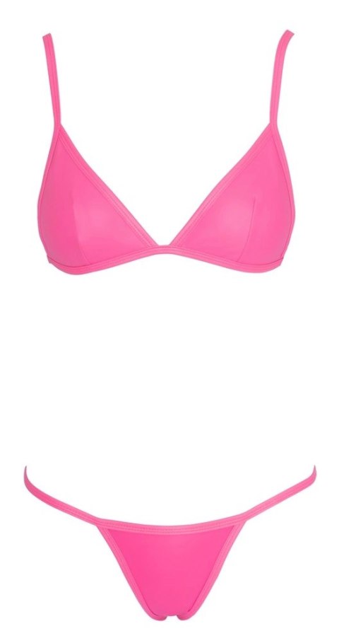 Cottelli Lingerie Bikini Hot Pink S - matowy neonowy roż, regulowane