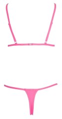 Cottelli Lingerie Bikini Hot Pink S - matowy neonowy roż, regulowane