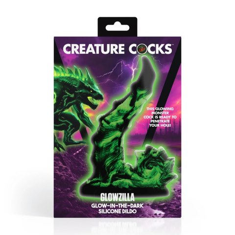 Creature Cocks Glowzilla silikonowy model świecący w ciemności zielono-czarny