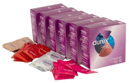 Durex Love Mix 40 szt. VE6 - zestaw prezerwatyw, 5 wariantow smakowych i tekstur