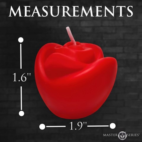 Fire Garden Zestaw Świec Rożanych 3 szt. - Czarna, Fioletowa, Czerwona