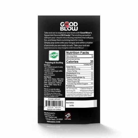 Good Blow Mint Popping Candy Spearmint 9g - odświeżający efekt musujący