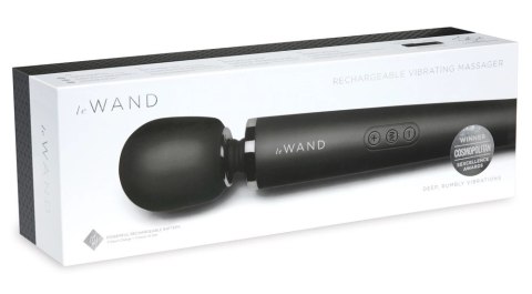 Le Wand Black - wielofunkcyjny masażer z 20 trybami, 33,5 cm