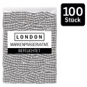 London Classic 100 szt. prezerwatywy nawilżane, szerokość 52 mm