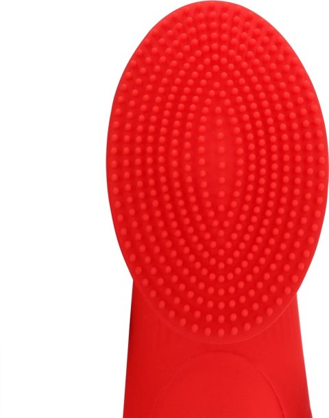 Loveline Sunrise Red - Wibrująca nakładka na palec z teksturą