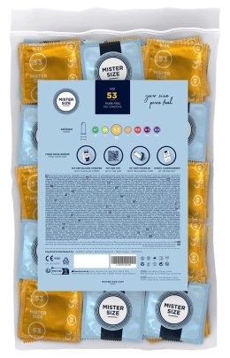 Mister Size prezerwatywy 53mm 100 szt. cienkie, nawilżane, lateksowe