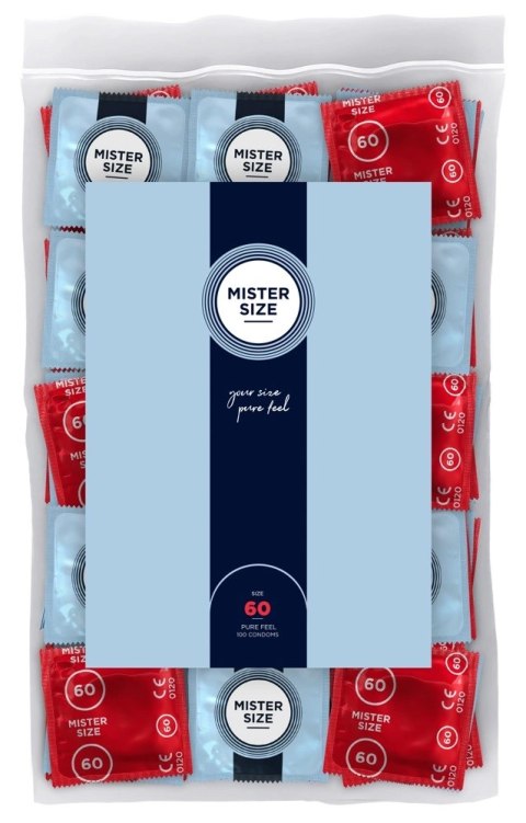 Mister Size prezerwatywy 60 mm 100 szt. duży rozmiar, ultra cienkie