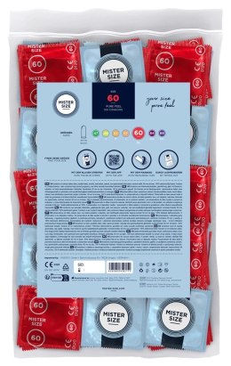 Mister Size prezerwatywy 60 mm 100 szt. duży rozmiar, ultra cienkie