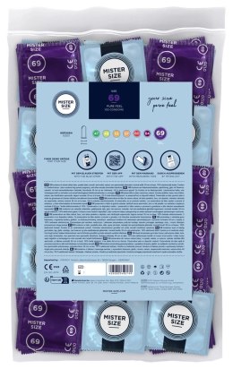 Mister Size prezerwatywy 69 mm naturalny lateks 100 sztuk duży rozmiar