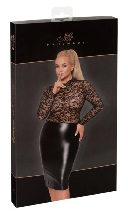 Noir Handmade Curves Sukienka Koronkowa 5XL Czarna Elegancka