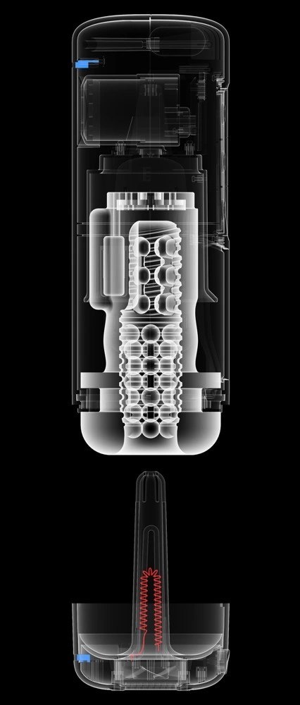 PDX Elite Milk Me Hotter Black - automatyczna maszyna intymna z funkcją podgrzewania