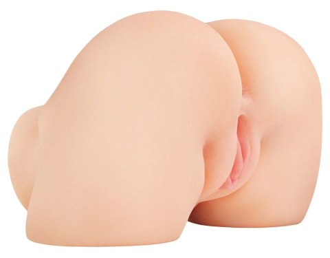 PDX Elite Shake That Ass Light - anatomiczny model z wibracjami, Fanta Flesh