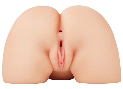 PDX Elite Shake That Ass Light - anatomiczny model z wibracjami, Fanta Flesh