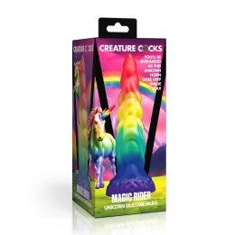 XR Brands Magic Rider silikonowy model Unicornio tęczowy 17 cm