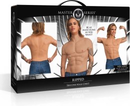 Ripped Silikonowy Anatomiczny Tors Męski - Model Duży, jasna karnacja