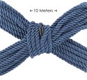 Rope HUNTERX model 10 m granatowy - lina poliestrowa do wiązań