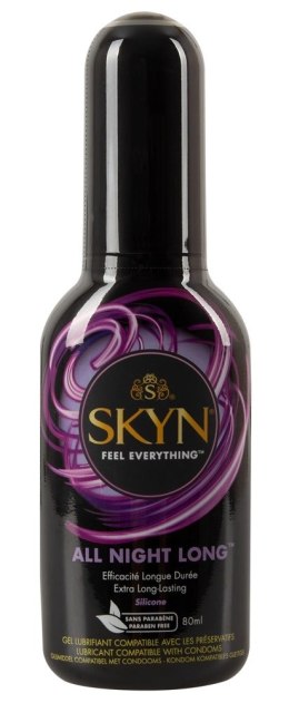 SKYN All Night Long - Silikonowy lubrykant, długotrwałe nawilżenie, 80 ml