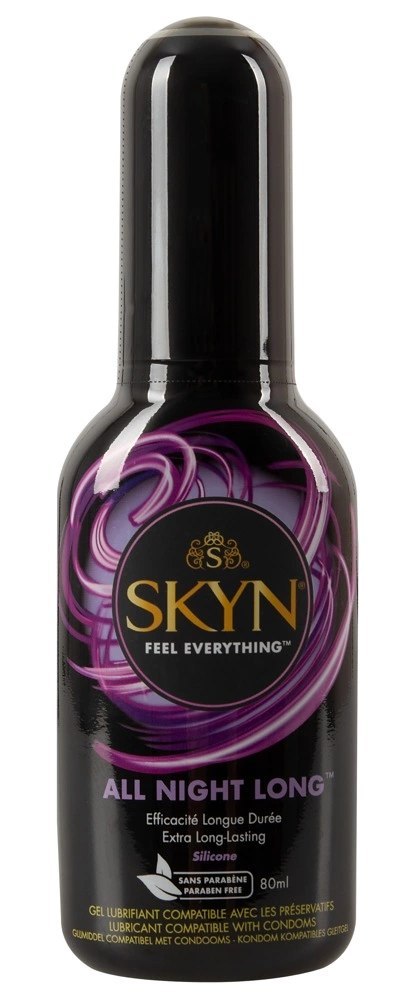 SKYN All Night Long - Silikonowy lubrykant, długotrwałe nawilżenie, 80 ml