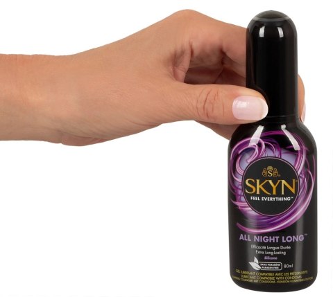 SKYN All Night Long - Silikonowy lubrykant, długotrwałe nawilżenie, 80 ml