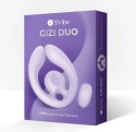 SVibe GIZI Duo - podwojny stymulator dla par, liliowy, pilot bezprzewodowy
