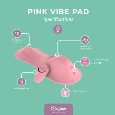 Satisfyer Vibe Pad Pink - System wibracji i dotykowego masażu, 10 trybow