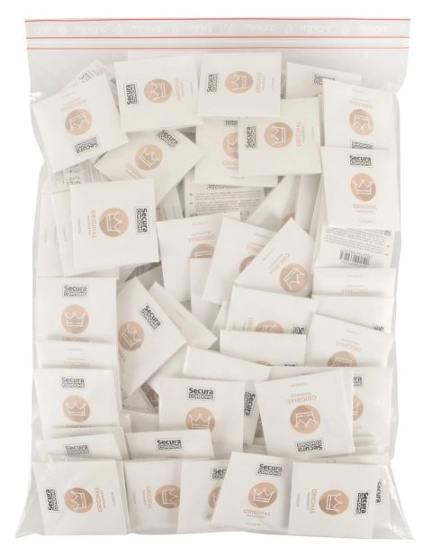 Secura Original prezerwatywy 100 szt. gładkie, bezzapachowe 53 mm
