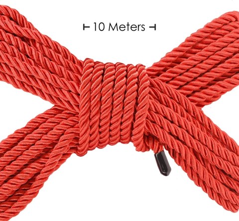 Shots Polyester Linea Classic sznurek 10 m czerwony do wiązań