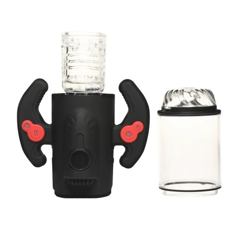 Turbo Max Intymna Maszyna z Funkcją Ruchu, Ssania i Obrotu Transparentna/Czarna