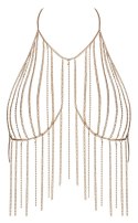 Cottelli ACCESSOIRES Top łańcuszkowy złoty z dżetami, regulowany