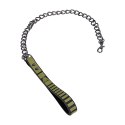 Doc Johnson Tactical Collar & Leash Black/Green - regulowany neoprenowy komplet