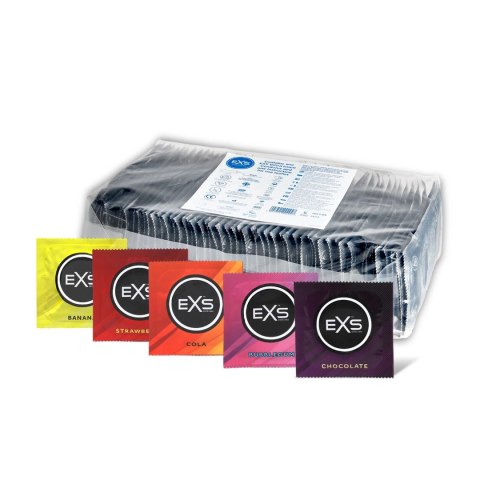 EXS Mixed Flavoured 500 szt. prezerwatywy smakowe, mix smakow, lateksowe