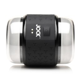 JOCK Double Stroker Black - wibrująca maszyna intymna, dwustronna, IPX7