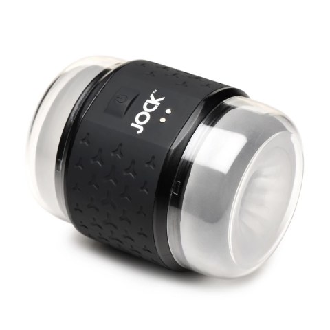 JOCK Double Stroker Black - wibrująca maszyna intymna, dwustronna, IPX7