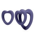 Loveline Heart Ring Set Violet Storm - Zestaw Pierścieni Anatomicznych 2 szt.