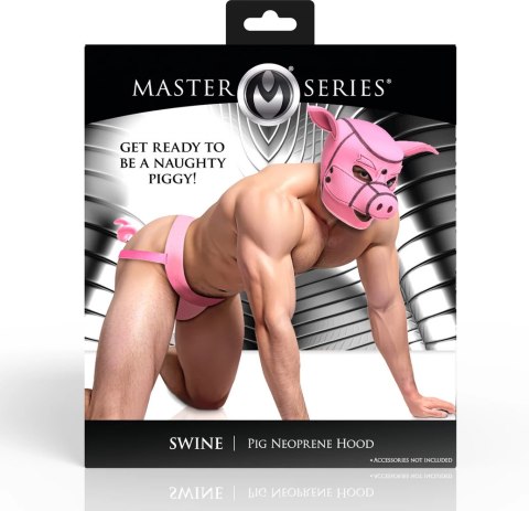 Oxballs Swine Pink - Anatomiczna Neoprenowa Maskownica Głowy XL