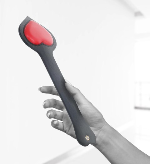 OUCH! Milan Collection Paddle czarno-czerwony skorzany elegancki