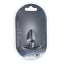 OUCH! Smooth Silicone Plug Small 2.6cm Gunmetal - kompaktowy model