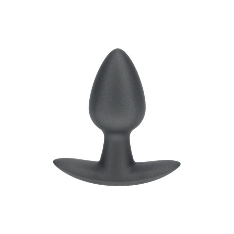 OUCH! Smooth Silicone Plug Small 2.6cm Gunmetal - kompaktowy model