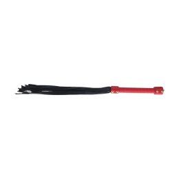 Ouch! Milan Collection Flogger Black/Red - skorzany model z designerskim wykończeniem
