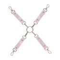 Ouch! Paris Collection Hogtie Connectors Pink - system łączący, skora ekologiczna