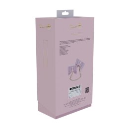 Ouch! Paris Collection regulowane skorzane kajdanki na kostki rożowe