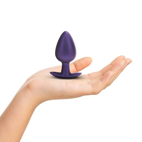 Ouch! Smooth Silicone Plug Large 8,9 cm Metaliczny Fioletowy